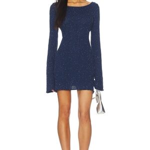 NWT Asta Resort Maya long sleeve mini dress